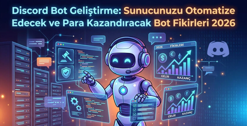 Discord Bot Geliştirme: Sunucunuzu Otomatize Edecek ve Para Kazandıracak Bot Fikirleri 2026